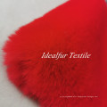 Red Heavy Weight Rabbit Fake Fur Fabric